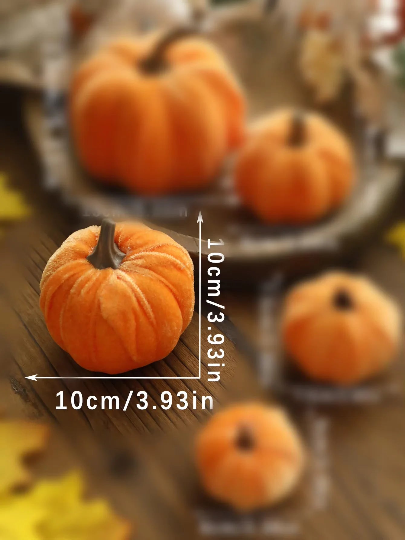 Velvet Red Pumpkin Decor – Fall & Halloween