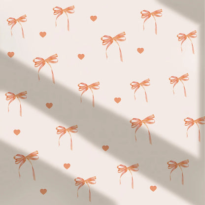 Cute Pink Bow Wall Stickers