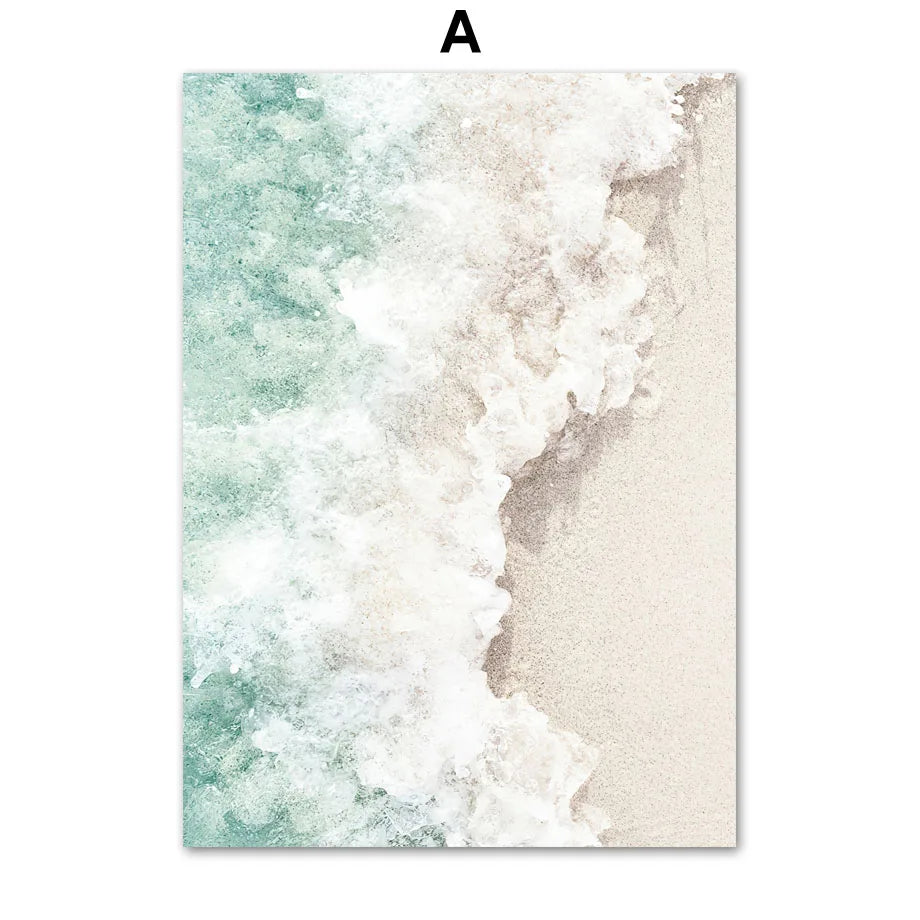 Gold Palm Abstract Wall Art Canvas