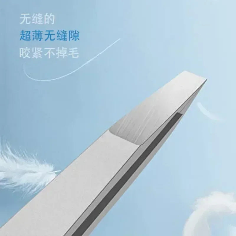 Stainless Oblique Eyebrow Tweezers