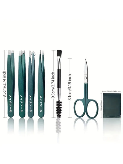 4/6pcs Brow & Lash Clip Set