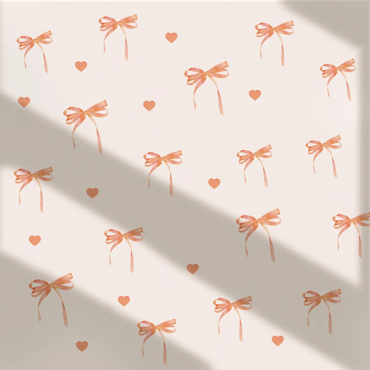Cute Pink Bow Wall Stickers