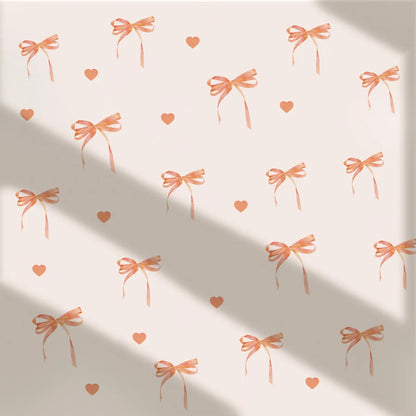 Cute Pink Bow Wall Stickers