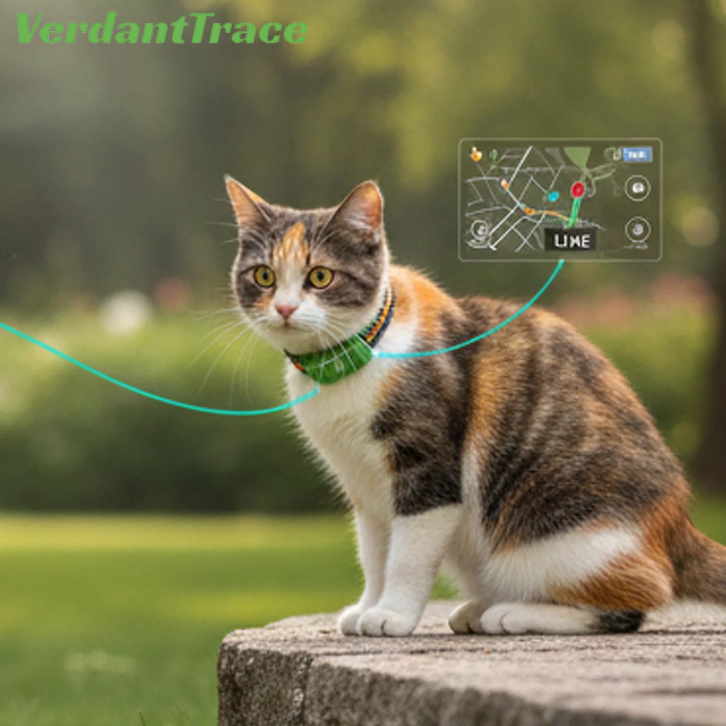 VerdantTrace 4G GPS Pet Tracker Collar